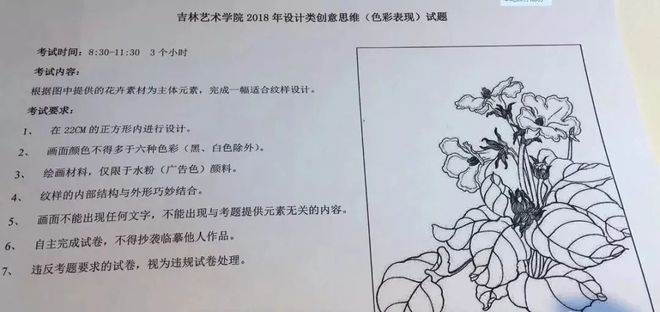 杏彩体育，吉林艺术学院2021年校考院校历年考题及高分卷汇总