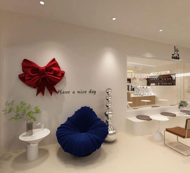 杏彩体育，精致甜品雅致空间：甜品店装修效果图精选